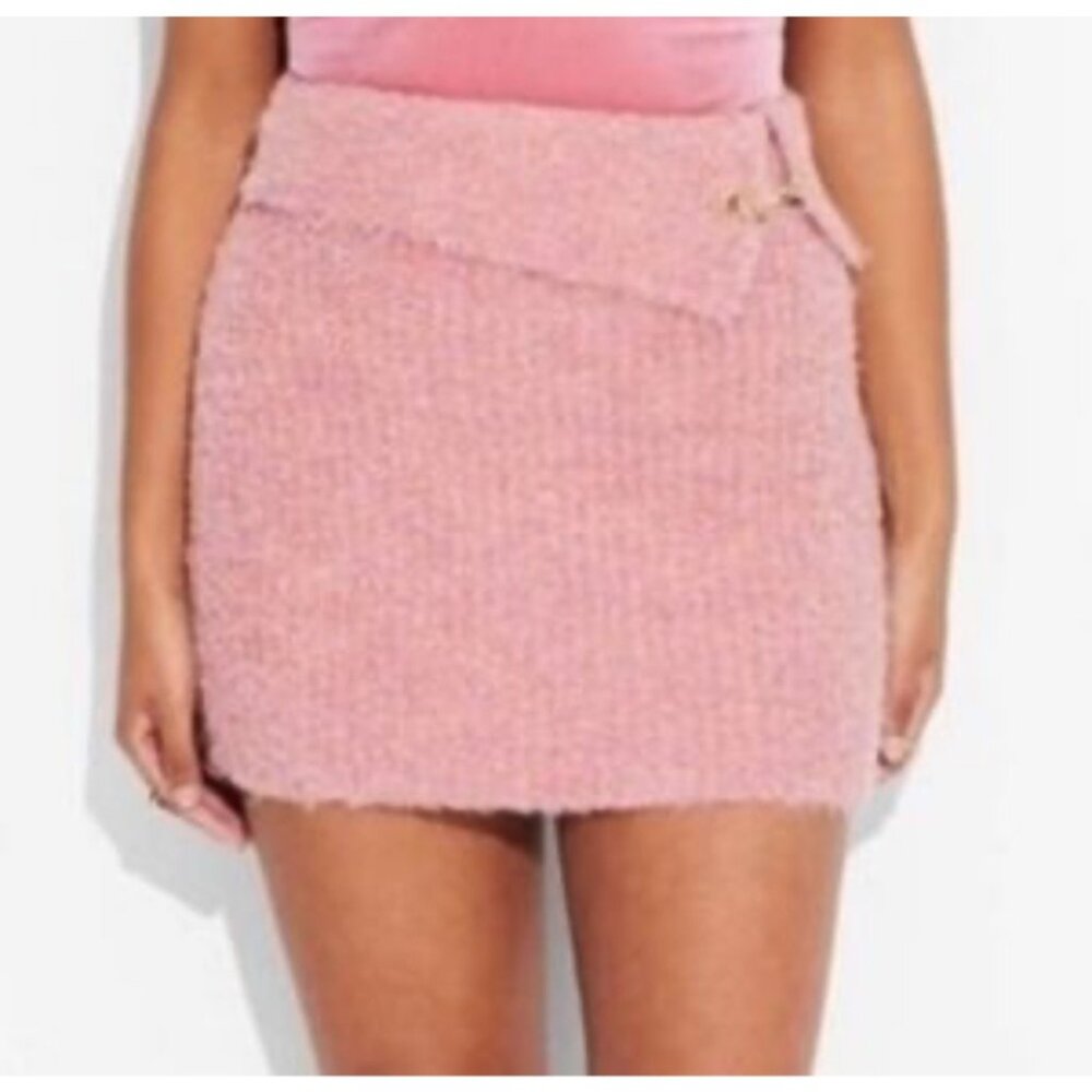 Wild Fable Micro‎ Mini Pink Skirt Size XXS NWT Fuzzy Y2K Preppy Twee Coquette